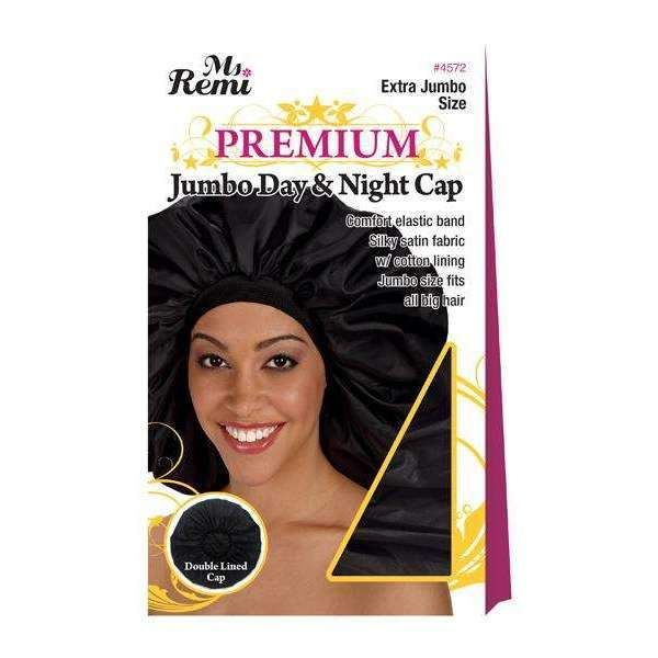 Ms. Remi - Deluxe Day and Night Cap X-Jumbo Black- 2 Pack