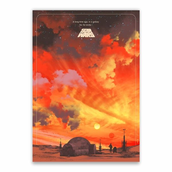 Star Wars Colourful Skyline Poster - A1