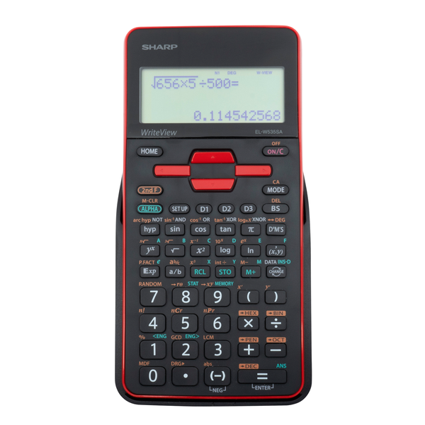 Sharp EL-W535SA Red Writeview Scientific Calculator