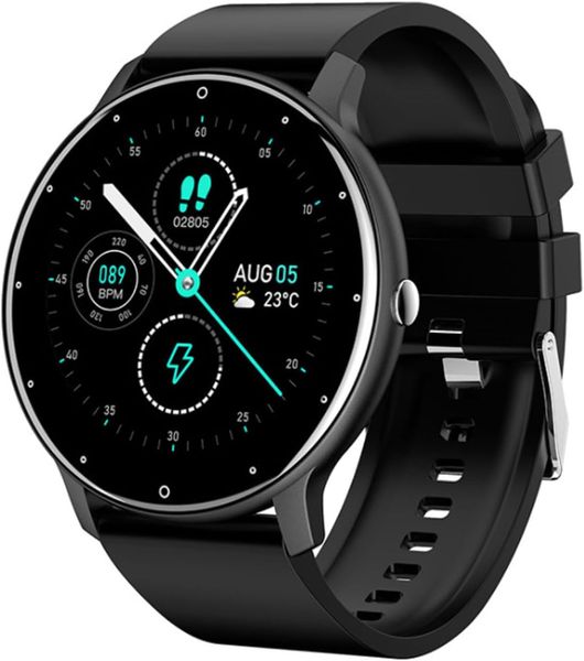 Purspo Smartwatch with Bluetooth Calls, Fitness &amp; Sleep Tracking - Black