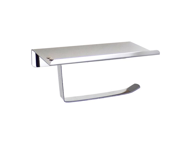 Elegant Toilet Paper Holder With Built On Storage Shelf