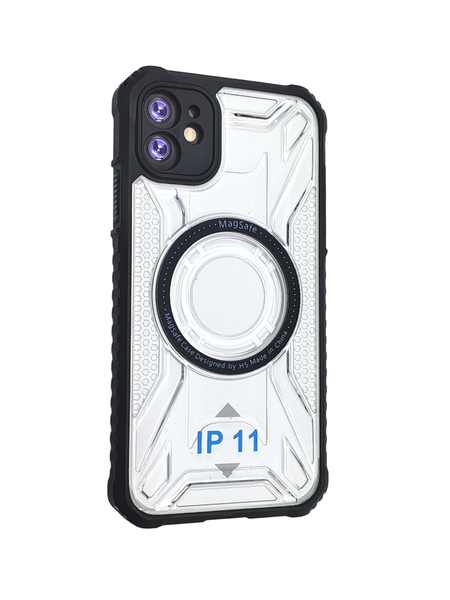 Shockproof Cover transparent frost textured Compatible with Iphone 11