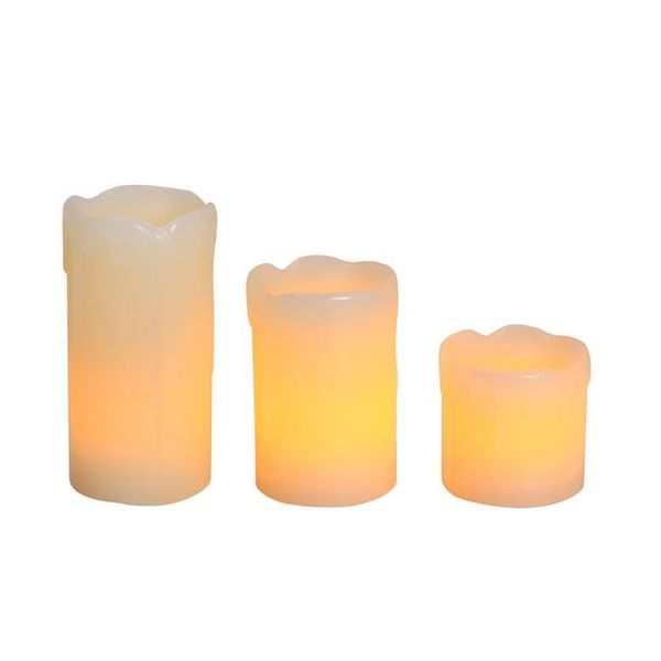 Eurolux - Led Flameless Candle Set Dripping 3Piece