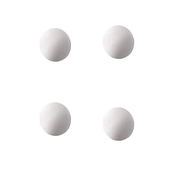 4 Pieces Door Stopper Pads - 1.57" Round Self-Adhesive Wall Protectors