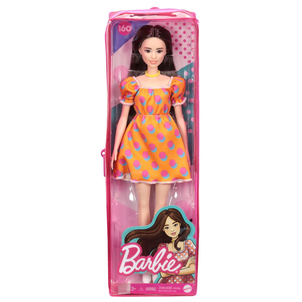 Barbie Fashionistas Doll 160 with Long Hair Wearing Patterned