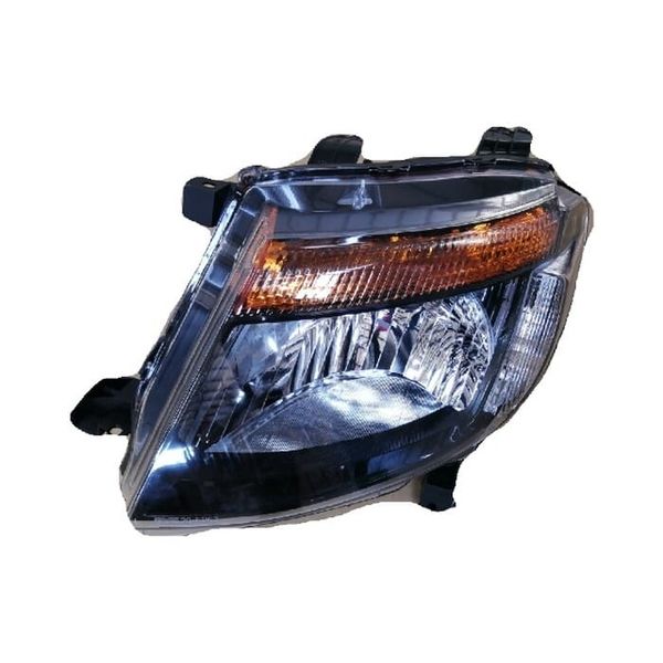 Headlight Black Inside Manual Left Compatible with Ford Ranger T6