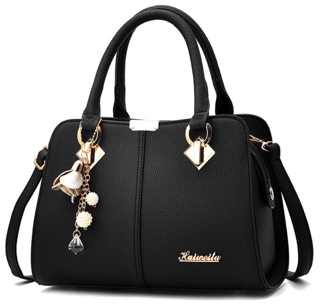 High Quality Stylish Grey PU Leather Shoulder Bag