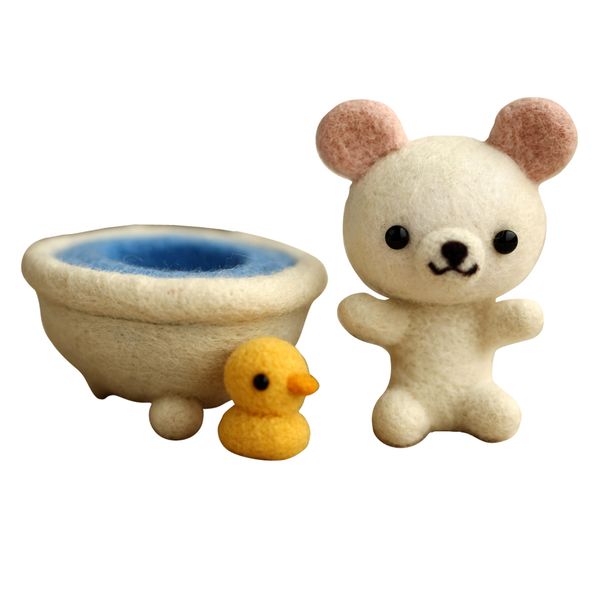 Wool felt DIY kit - A Bear in Bath