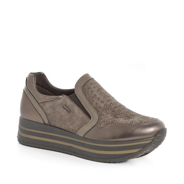 Gx &amp; Co Ladies Flatform Slip On - Bronze 52156