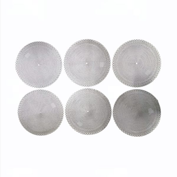 Placemats Round Silver 6 Piece