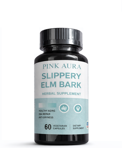 Pink Aura Slippery Elm Bark - 60 Capsules
