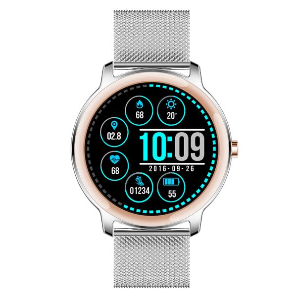 Rose Gold Smart Watch For Ladies - LIGE Moon v1.0