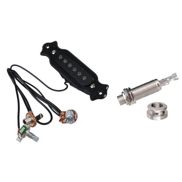 A1347 1 Piece Guitar Bass End Pin Output Jack 1/4 inch Mono or Stereo