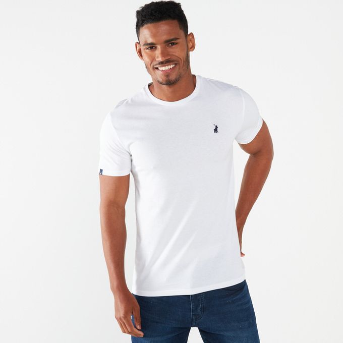 Polo Plain Crew Neck SS Tee Mens White | Shop Today. Get it Tomorrow ...