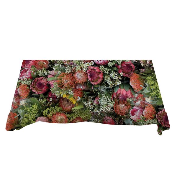 I Love it Here Pincushion Protea Table Cloth - 240cm