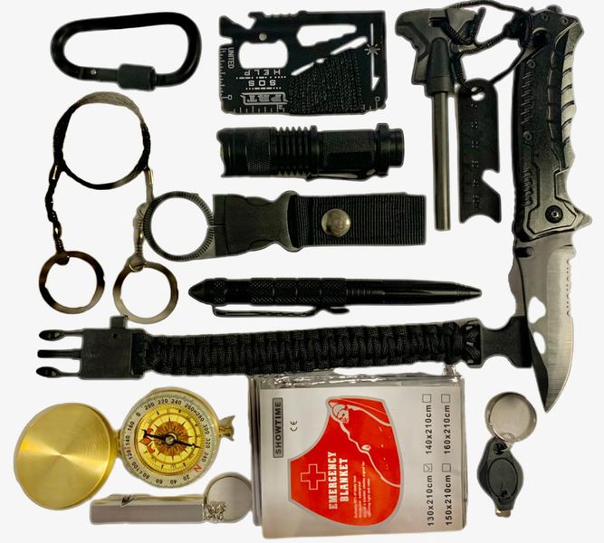 Hurricane Emergency Survival Kit - 13 Piece.