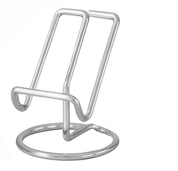 Silver Card Holder | Multipurpose Metal Phone Stand, Metal Business Card