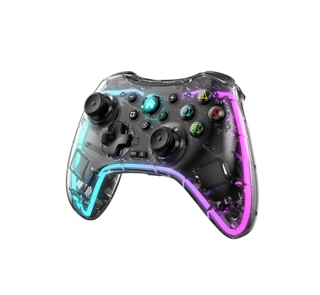 Wireless Controller, RGB Lighting, Ergonomic Design, Compact and Portable