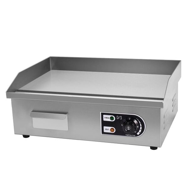 High End Stainless Steel Flat Top Electric Griddle - 3.0KW
