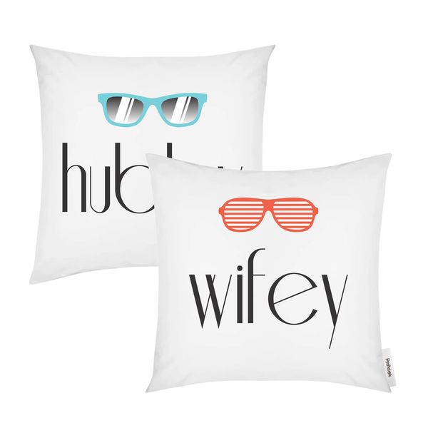 Pandok - Scatter Cushion Set - Wifey &amp; Hubby