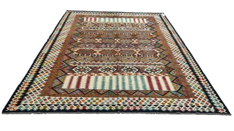 Afghan Chobi Kilim 390 cm x 323 cm Hand Made
