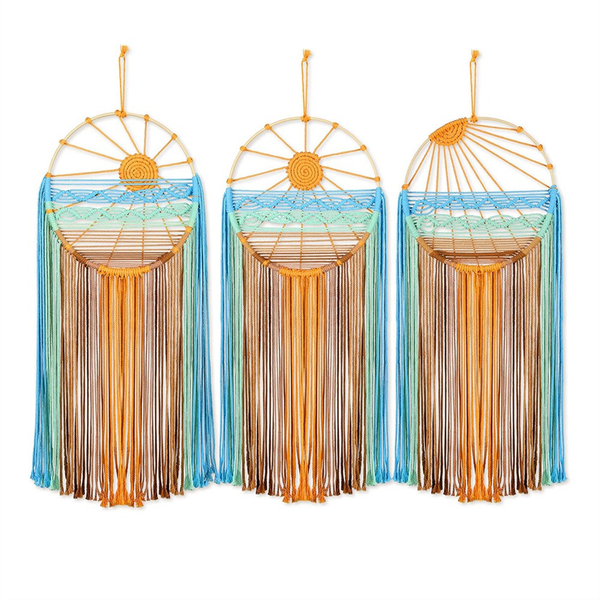 3 Pcs Dream Catcher Wall Decor Boho Macrame Dream Catcher Kit