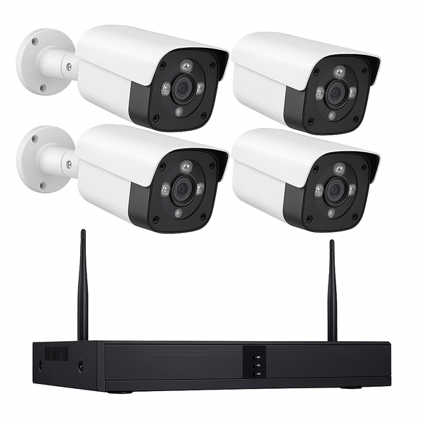 4CH WiFi Surveillance Kit - 1080P, IP66, App Control