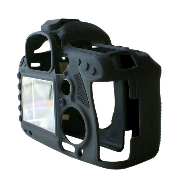 easyCover PRO Silicon Camera Case for Canon 5D Mk3, 5DS &amp; 5DR-Black-ECC5D3B