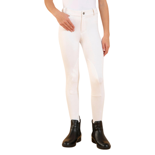 Fouganza Kids' Horse Riding Show Jodhpurs 100 - White