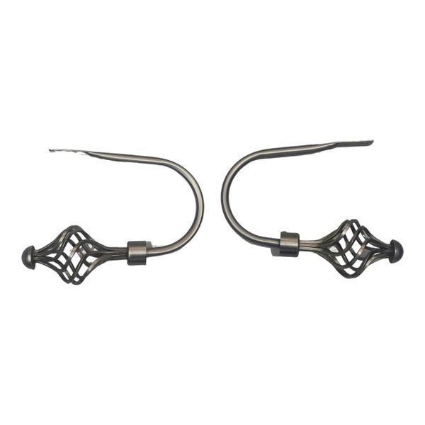 Curtain Tiebacks Matt Silver Spiral