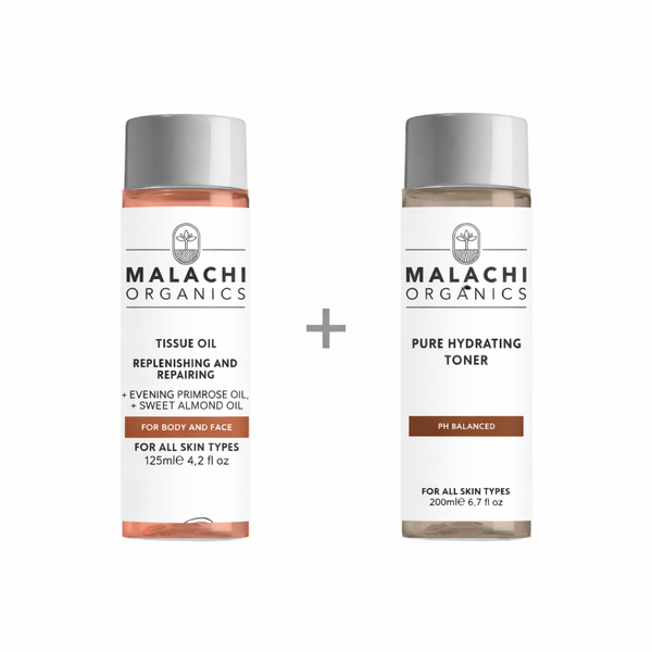 Pure Hydrating Toner and Replenishing &amp; Repairing Tissue Oil
