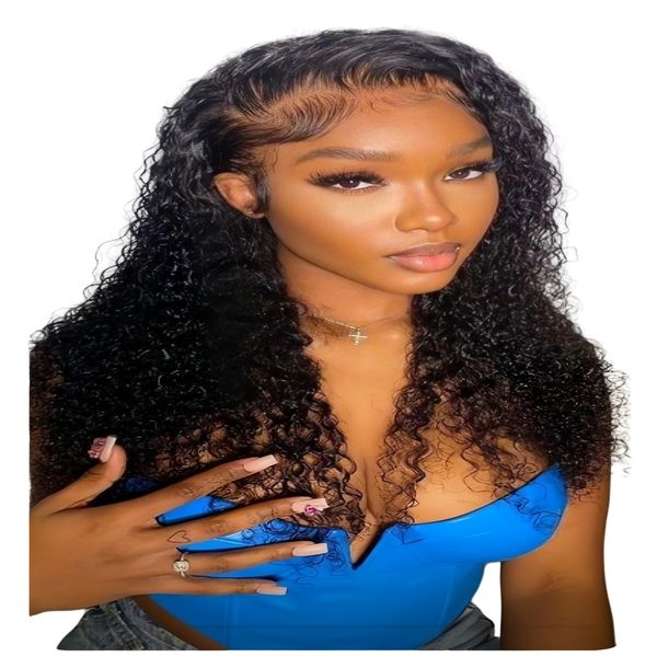 Luvée 18-inch Full Frontal Water Wave Wig Human Hair Natural Colour