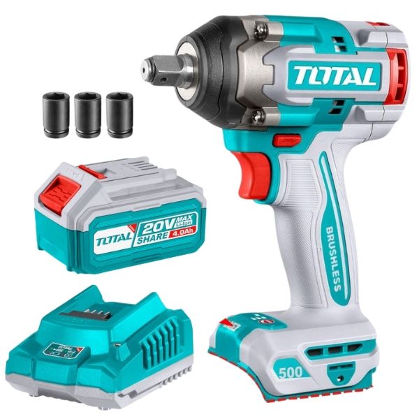 Total Tools- Cordless Impact Wrench (500N.m) Wit image