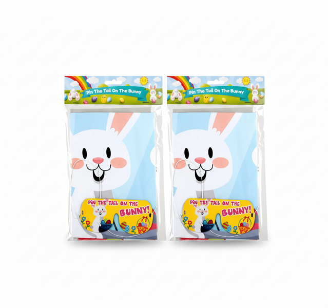 Easter Game Pin Tail On Bunny - 2 Pack