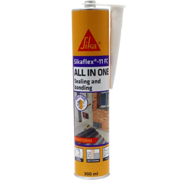 Sikaflex - All-in-One Elastic Adhesive &amp; Joint Sealant 11 FC White - 300ml