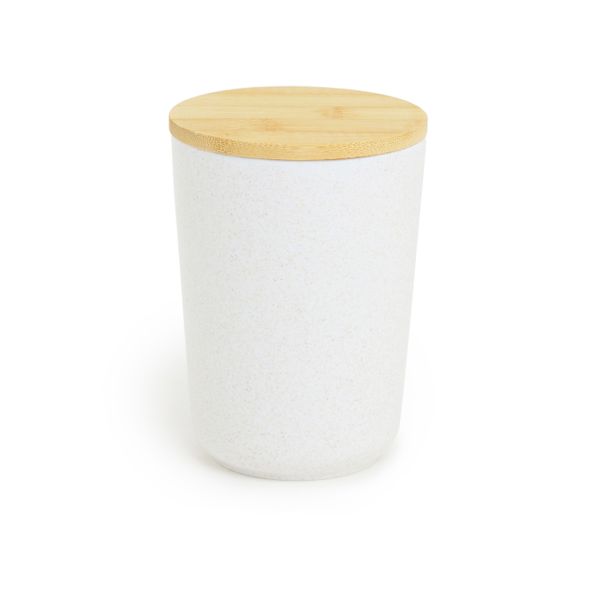 George &amp; Mason - Cream Bamboo Fibre Storage Container - Medium