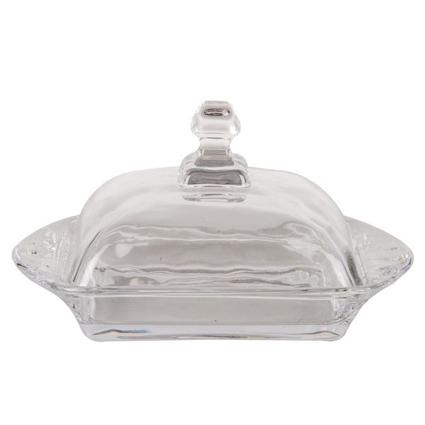 Crystal Glass Butter Dish