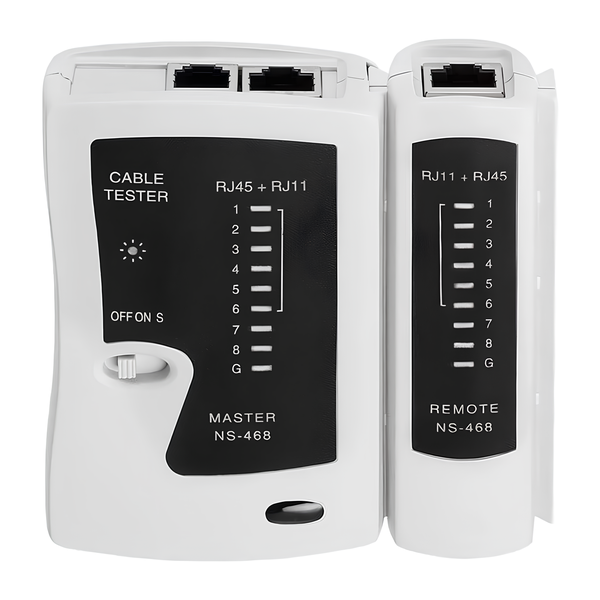 Portable RJ45 and RJ11 Network Cable Tester