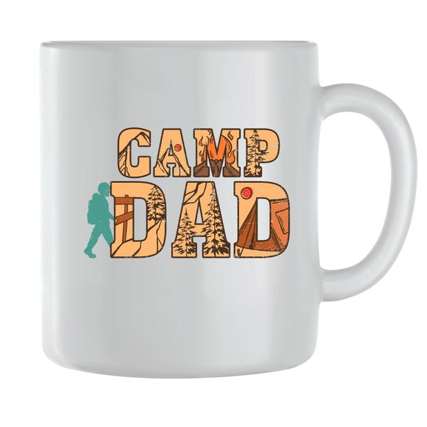 Dad Coffee Mugs for Men Trendy Outdoor Camping Graphic Dad Cups Present 166