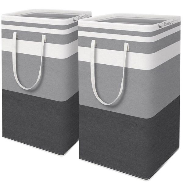 Easycline 2-Pack 75L Laundry Hamper Collapsible Large Storage Baskets