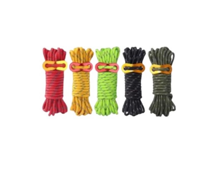 5MMx4M Reflective Tent Rope With Buckle Set of 5