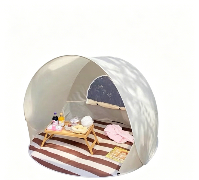 Portable Pop-Up Beach Tent - 3-4 Person Large Space Outdoor Camping Tent