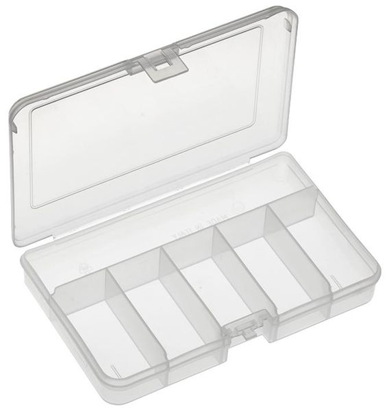 Multicomp Pro (101BTN) Storage Box, 5 Compartment, Transparent