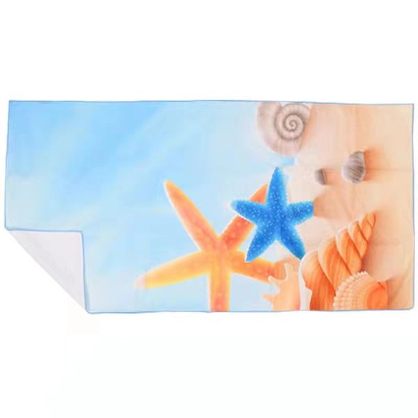 CampsBerg - Quick Dry Microfibre Beach Towel - Summer Sea