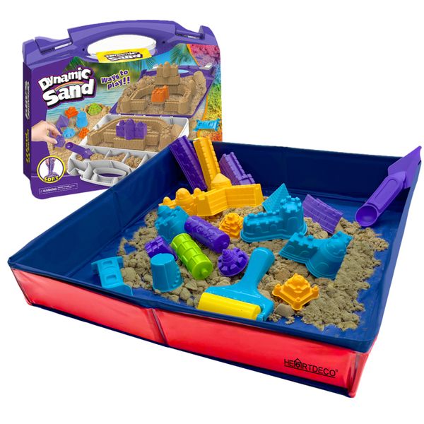 Kids Magic Play Sand Castle Mold &amp; Building Kit
