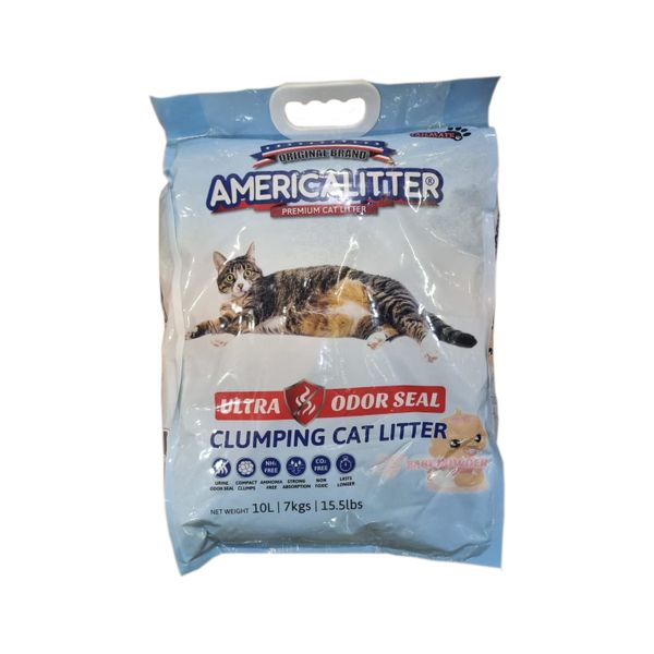 America Litter Ultra Odor Seal Baby Powder Scent 7 kgs