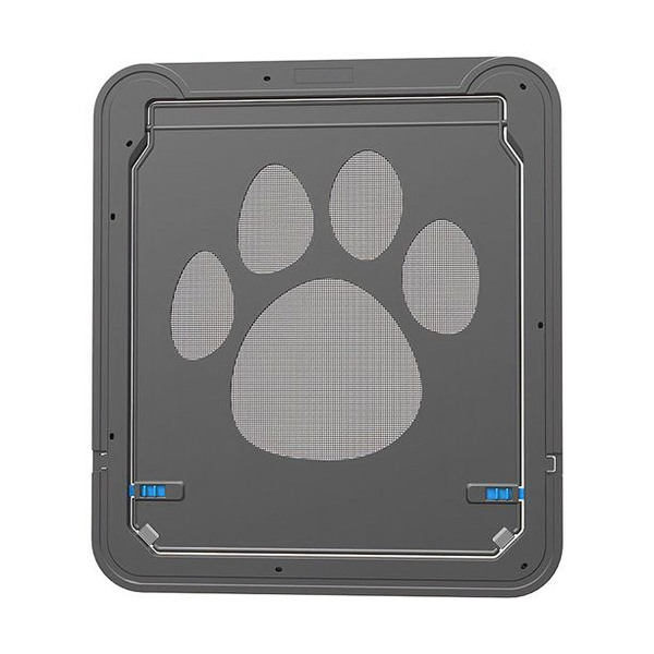 Lockable Magnetic Flap Pet Screen Door - Black