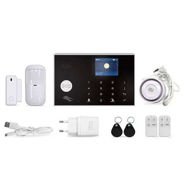 Wireless Anti-theft Home Alarm Tuya Intelligent WIFI+GSM anti-theft alarm