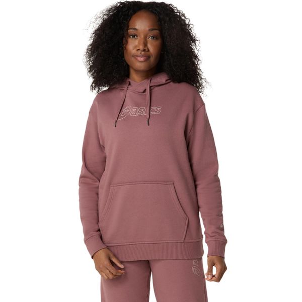 Asics Women's Logo Over-The-Head Training Hoodie - Rubble Red