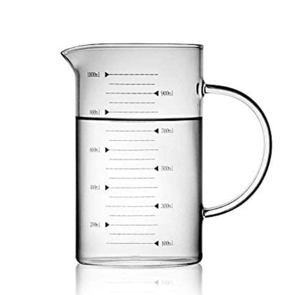 1Lt Elegant Glass Measuring Jug